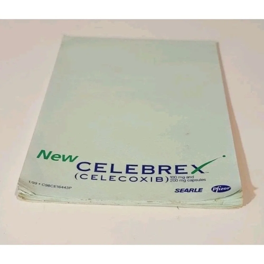 Vintage 1999 Celebrex Percrepition Notepad‎ Post-It Pad Paper